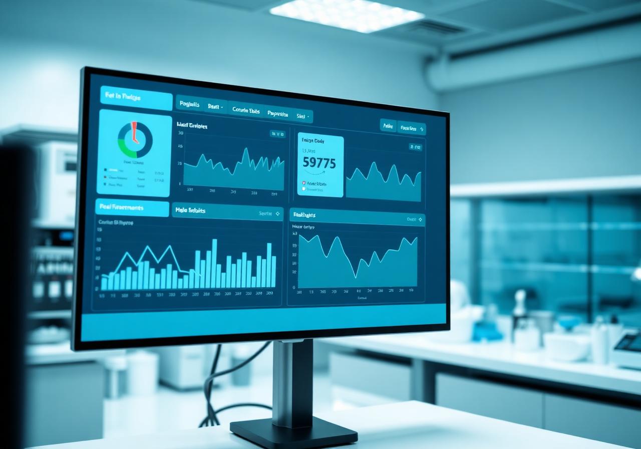 Dashboard de análise de indicadores laboratoriais